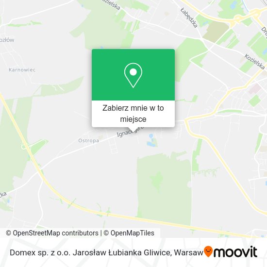 Mapa Domex sp. z o.o. Jarosław Łubianka Gliwice