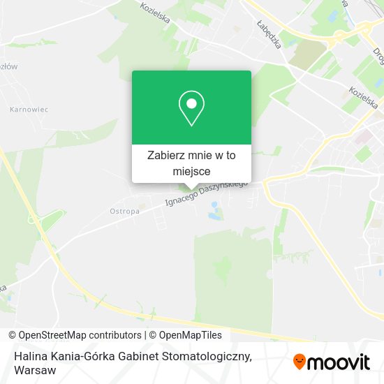 Mapa Halina Kania-Górka Gabinet Stomatologiczny