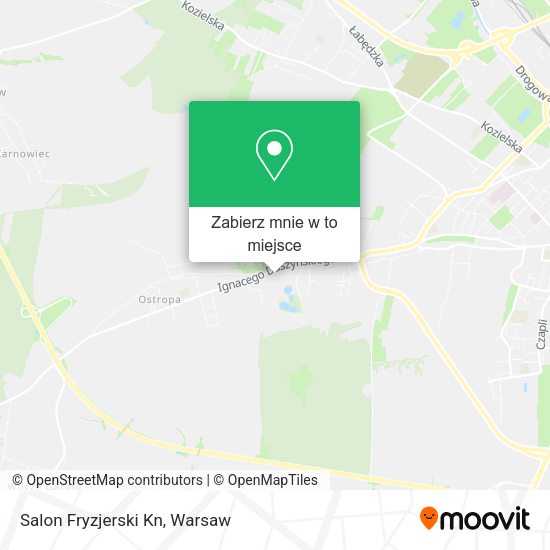 Mapa Salon Fryzjerski Kn