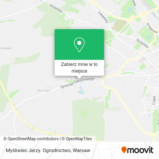 Mapa Myśliwiec Jerzy. Ogrodnictwo