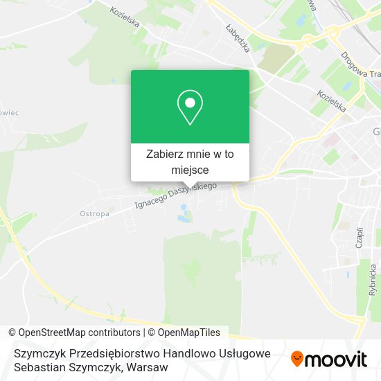 Mapa Szymczyk Przedsiębiorstwo Handlowo Usługowe Sebastian Szymczyk