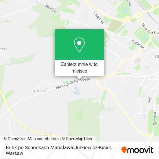 Mapa Butik po Schodkach Mirosława Jurkiewicz-Kisiel