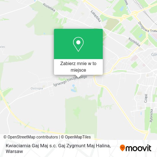 Mapa Kwiaciarnia Gaj Maj s.c. Gaj Zygmunt Maj Halina