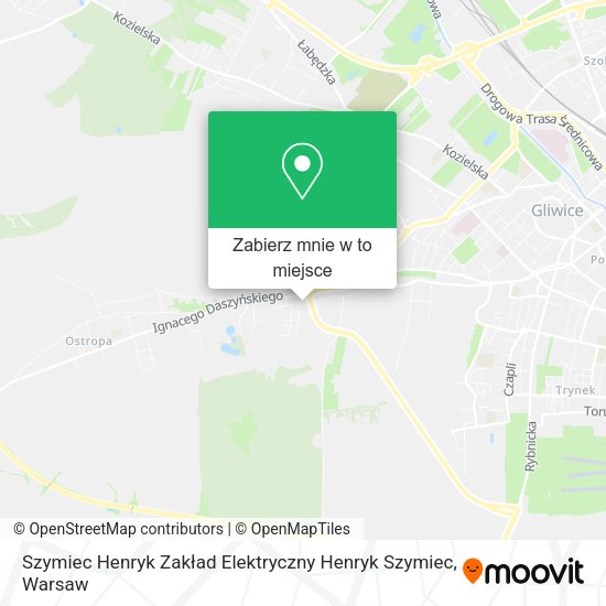 Mapa Szymiec Henryk Zakład Elektryczny Henryk Szymiec