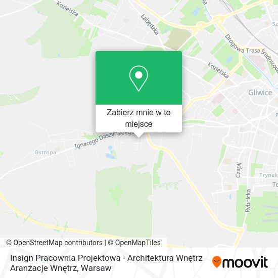 Mapa Insign Pracownia Projektowa - Architektura Wnętrz Aranżacje Wnętrz