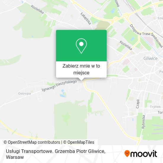 Mapa Usługi Transportowe. Grzemba Piotr Gliwice