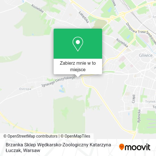 Mapa Brzanka Sklep Wędkarsko-Zoologiczny Katarzyna Łuczak