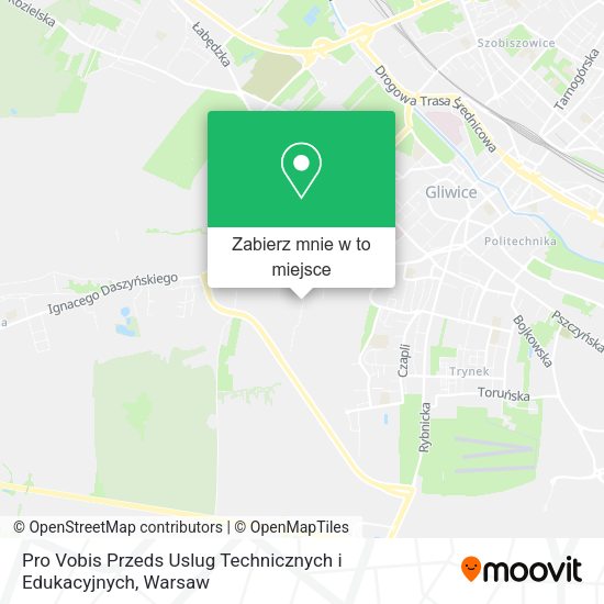 Mapa Pro Vobis Przeds Uslug Technicznych i Edukacyjnych