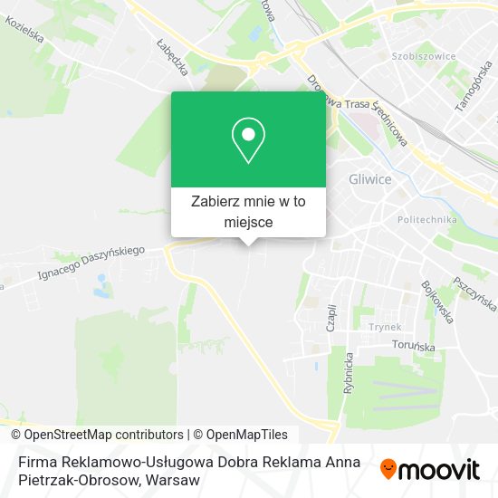 Mapa Firma Reklamowo-Usługowa Dobra Reklama Anna Pietrzak-Obrosow