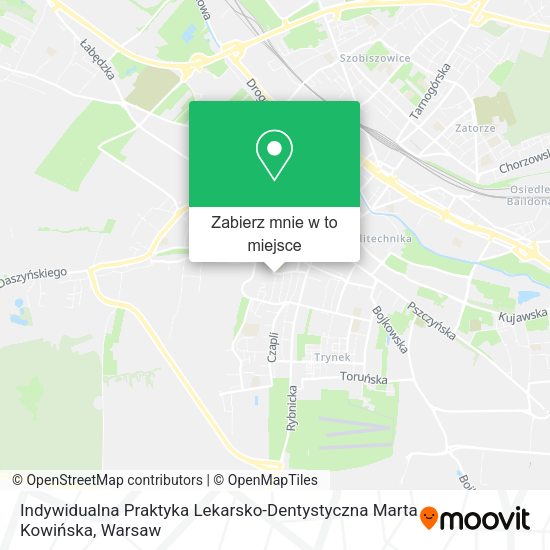 Mapa Indywidualna Praktyka Lekarsko-Dentystyczna Marta Kowińska