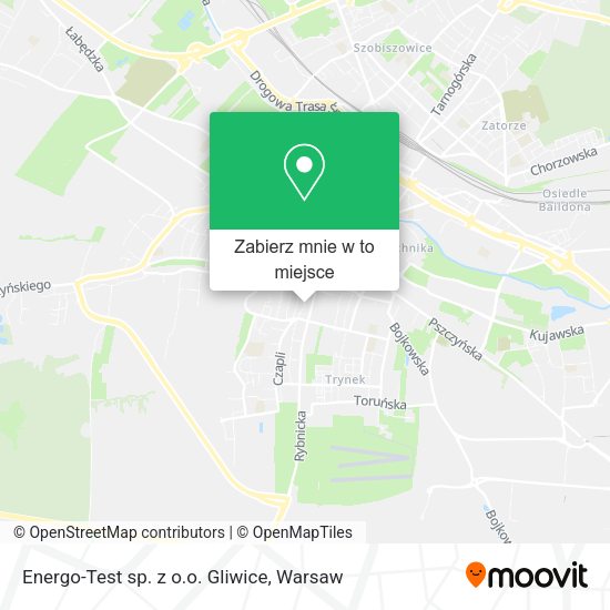 Mapa Energo-Test sp. z o.o. Gliwice