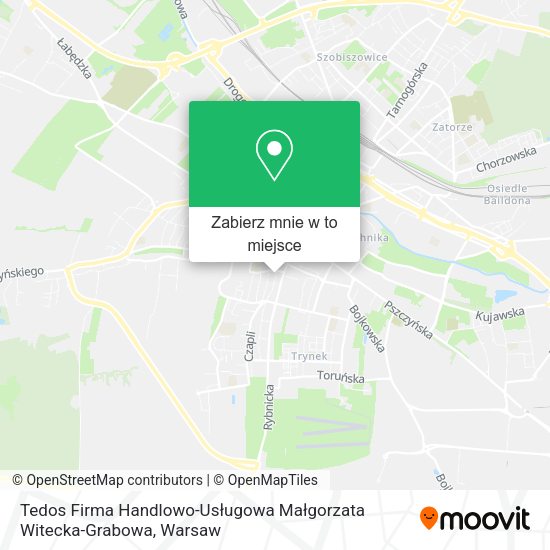 Mapa Tedos Firma Handlowo-Usługowa Małgorzata Witecka-Grabowa