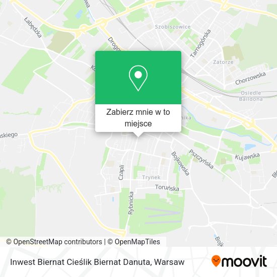 Mapa Inwest Biernat Cieślik Biernat Danuta