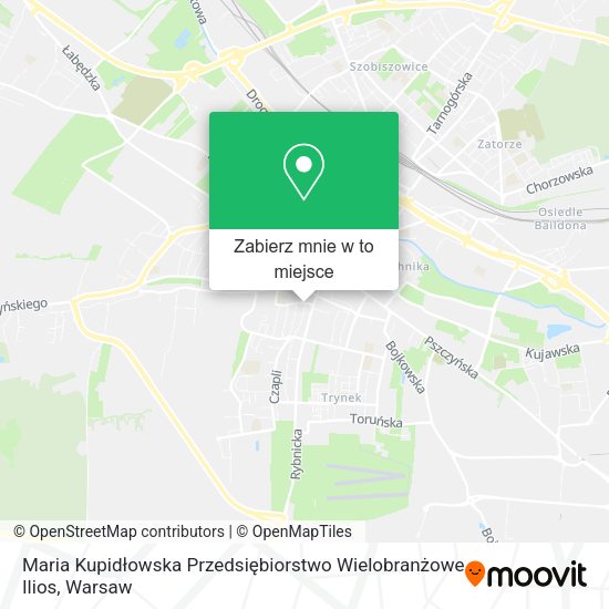 Mapa Maria Kupidłowska Przedsiębiorstwo Wielobranżowe Ilios