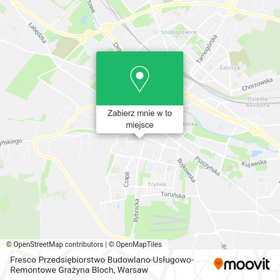 Mapa Fresco Przedsiębiorstwo Budowlano-Usługowo-Remontowe Grażyna Bloch