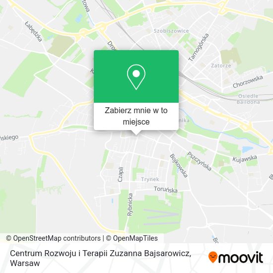 Mapa Centrum Rozwoju i Terapii Zuzanna Bajsarowicz