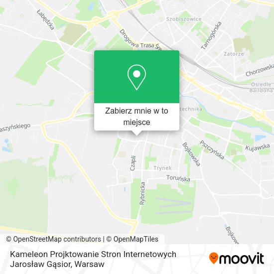 Mapa Kameleon Projktowanie Stron Internetowych Jarosław Gąsior