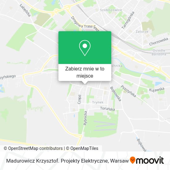 Mapa Madurowicz Krzysztof. Projekty Elektryczne