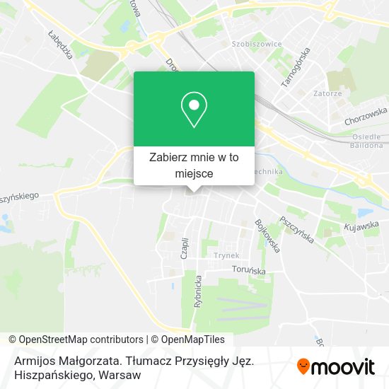 Mapa Armijos Małgorzata. Tłumacz Przysięgły Jęz. Hiszpańskiego