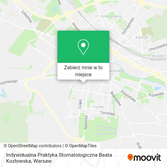 Mapa Indywidualna Praktyka Stomatologiczna Beata Kozłowska