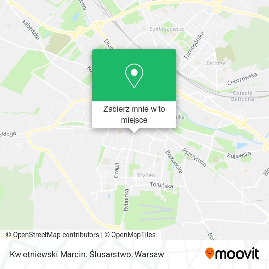 Mapa Kwietniewski Marcin. Ślusarstwo