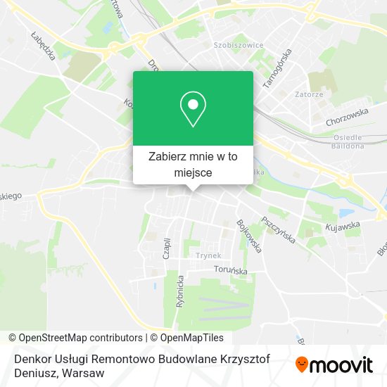 Mapa Denkor Usługi Remontowo Budowlane Krzysztof Deniusz