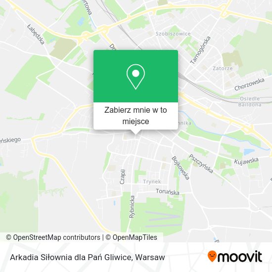 Mapa Arkadia Siłownia dla Pań Gliwice