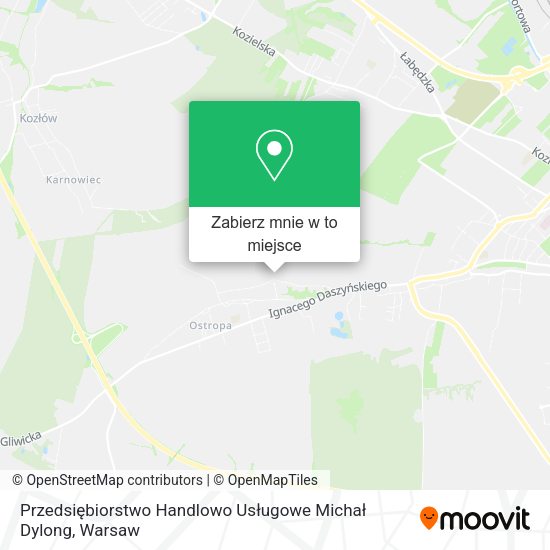 Mapa Przedsiębiorstwo Handlowo Usługowe Michał Dylong