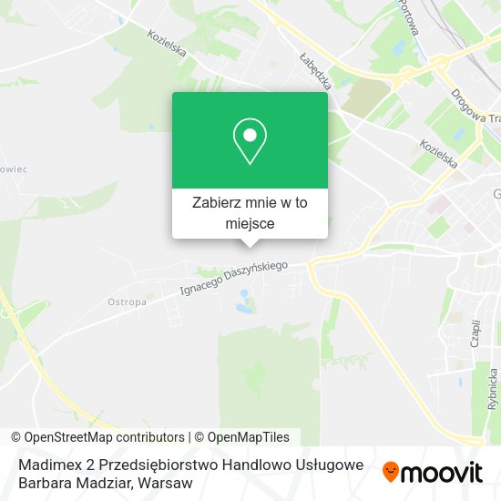 Mapa Madimex 2 Przedsiębiorstwo Handlowo Usługowe Barbara Madziar