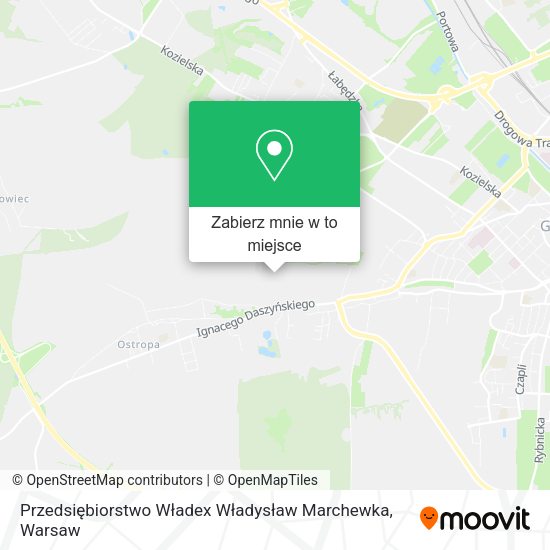 Mapa Przedsiębiorstwo Władex Władysław Marchewka