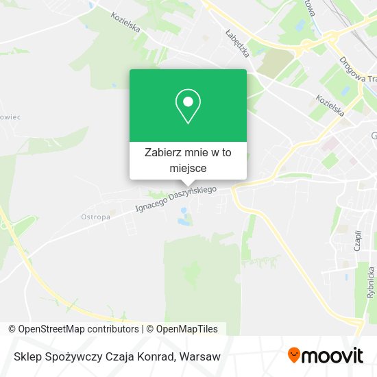 Mapa Sklep Spożywczy Czaja Konrad