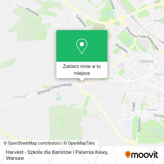 Mapa Harvest - Szkoła dla Baristów i Palarnia Kawy