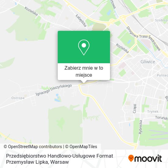 Mapa Przedsiębiorstwo Handlowo-Usługowe Format Przemysław Lipka