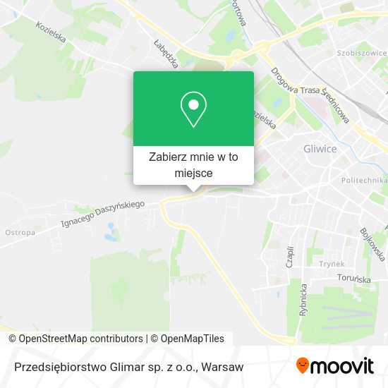 Mapa Przedsiębiorstwo Glimar sp. z o.o.