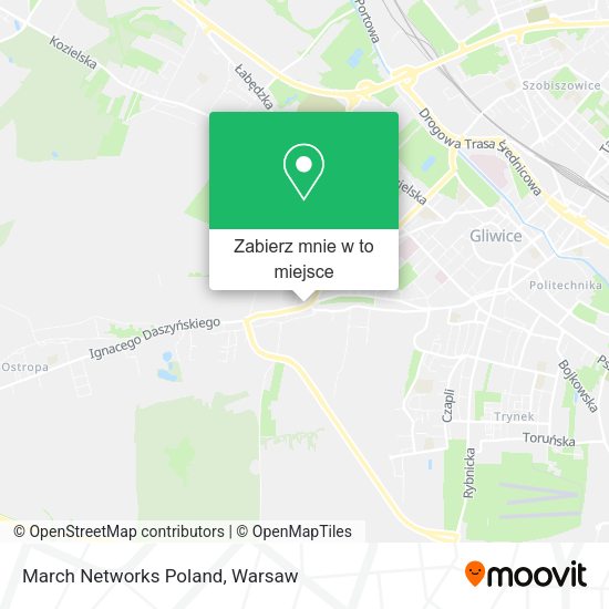 Mapa March Networks Poland