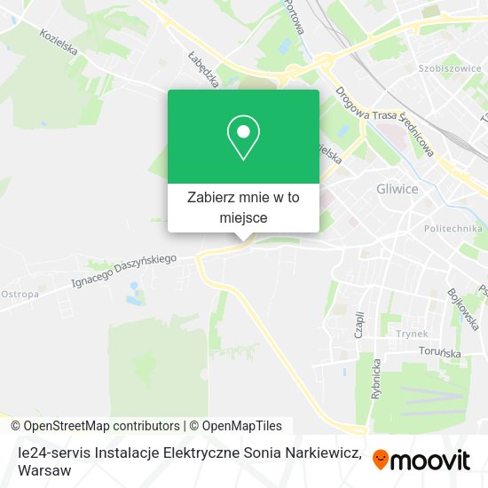 Mapa Ie24-servis Instalacje Elektryczne Sonia Narkiewicz