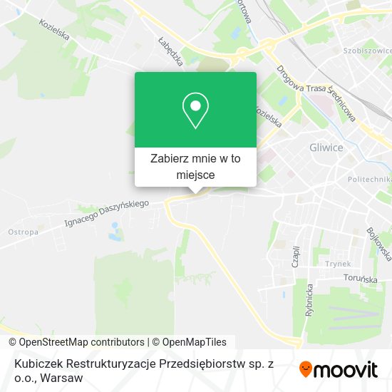 Mapa Kubiczek Restrukturyzacje Przedsiębiorstw sp. z o.o.