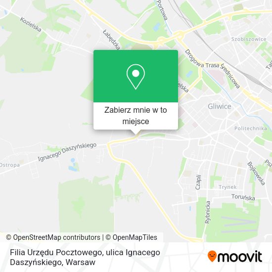 Mapa Filia Urzędu Pocztowego, ulica Ignacego Daszyńskiego