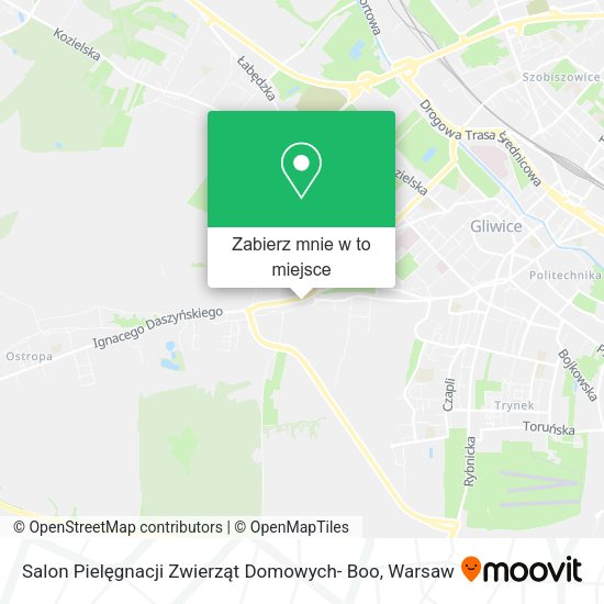 Mapa Salon Pielęgnacji Zwierząt Domowych- Boo