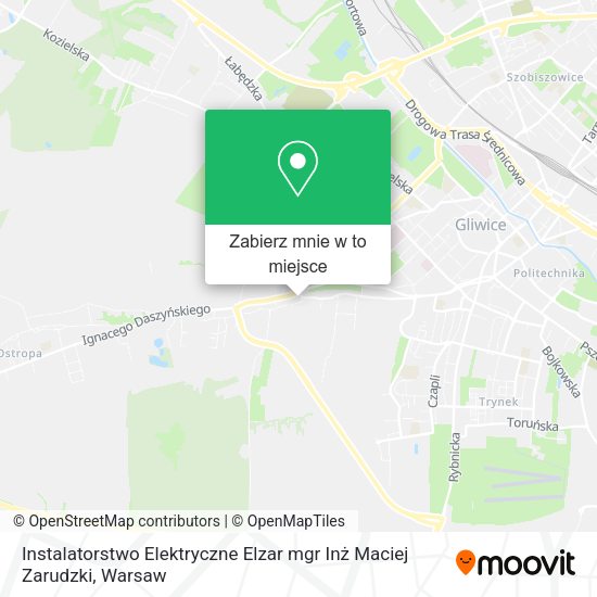 Mapa Instalatorstwo Elektryczne Elzar mgr Inż Maciej Zarudzki