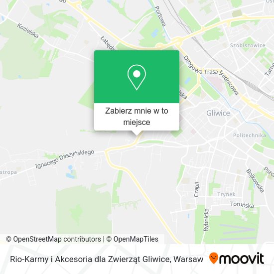 Mapa Rio-Karmy i Akcesoria dla Zwierząt Gliwice