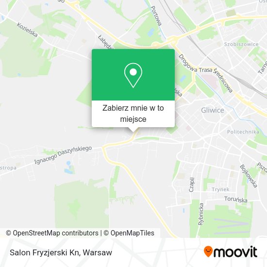 Mapa Salon Fryzjerski Kn