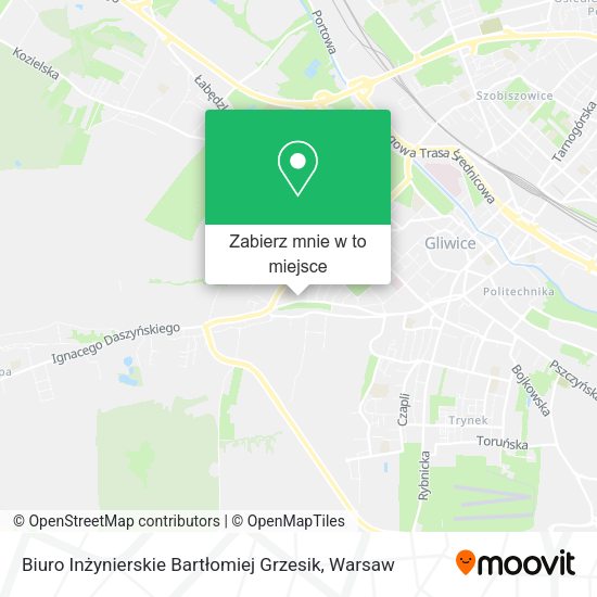 Mapa Biuro Inżynierskie Bartłomiej Grzesik