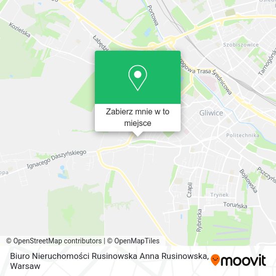 Mapa Biuro Nieruchomości Rusinowska Anna Rusinowska