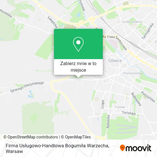 Mapa Firma Usługowo-Handlowa Bogumiła Warzecha