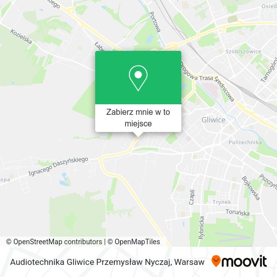 Mapa Audiotechnika Gliwice Przemysław Nyczaj