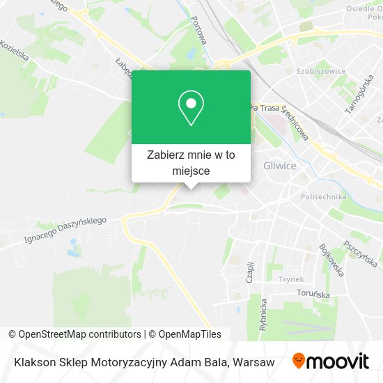 Mapa Klakson Sklep Motoryzacyjny Adam Bala