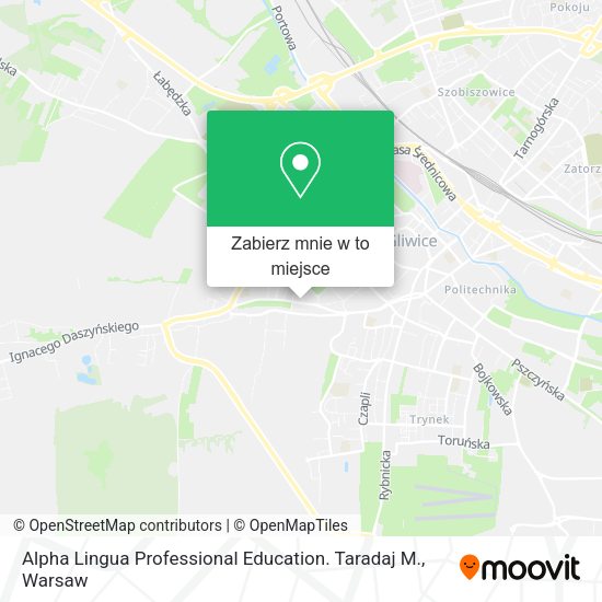 Mapa Alpha Lingua Professional Education. Taradaj M.