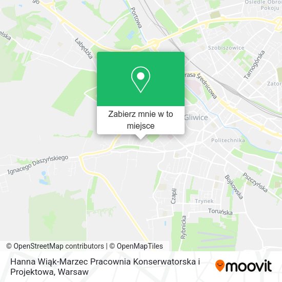 Mapa Hanna Wiąk-Marzec Pracownia Konserwatorska i Projektowa