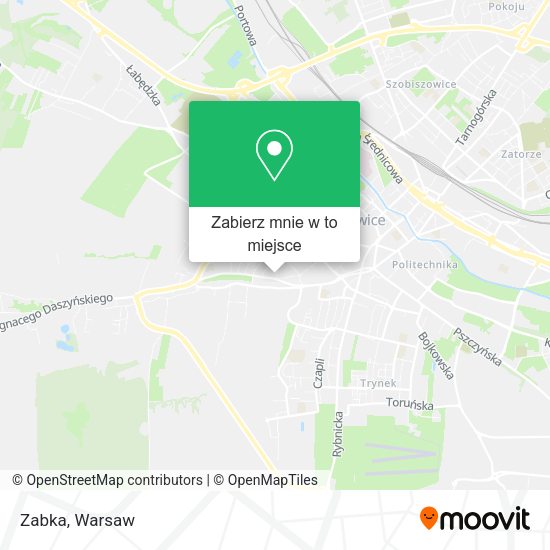 Mapa Zabka